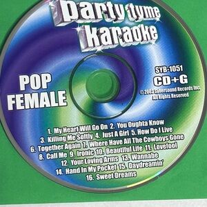 Party Tyme Karaoke: Pop Female CD+G Disc (SYB-1051)